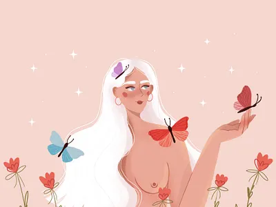 Spring character character design design digital art digital illustration illustration illustration art vector vector art vector illustration