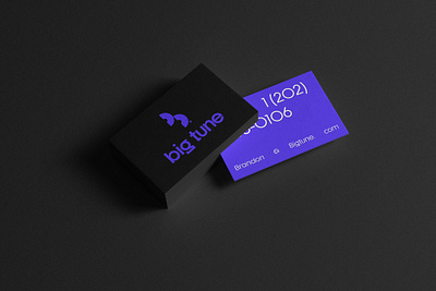 Big Tune - Business card designs branding business card design business cards hiphip logo logo designer logomark mockup design music music management records typography