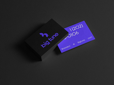 Big Tune - Business card designs branding business card design business cards hiphip logo logo designer logomark mockup design music music management records typography