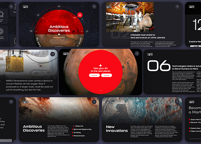 Mars 2033 - A mission to send humans to mars adobexd branding graphic design logo mars planet red uidesign user interface design website design