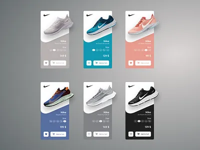 Nike Store - cards concept cards nike store