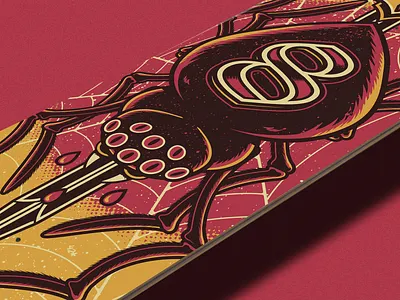 8EYES - Spider deck illustration illustrator shape skateboard spider tattoo vector