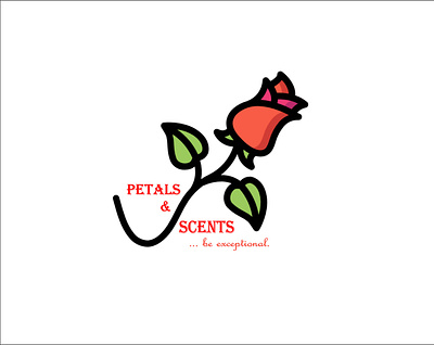 Petals & Scent branding coreldrawx7 design figma icon illustration logo oke ui ux