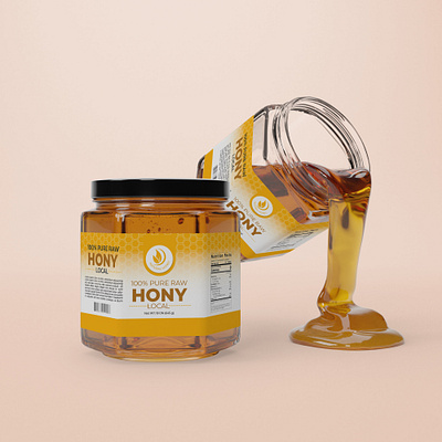 Honey Jar graphicdesign icon illustration label design logo logo design products label design