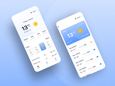 Weather App app app design figma mobile mobile app weather weather app