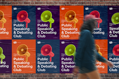 Public Speaking & Debating Club graphic design photoshop swiss poster typogaphy