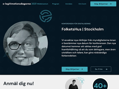 Deep Fake Animation for Conference Website animation conference deep fake deepfake gif stockholm sweden ui ux video web website