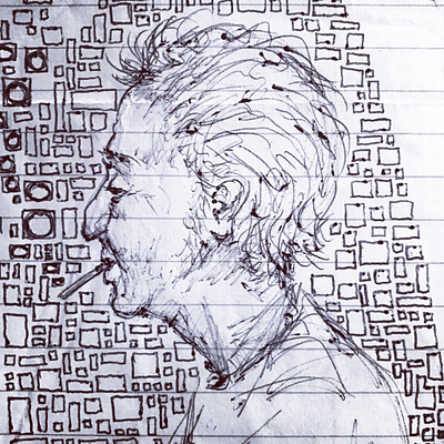 Code pencil drawing sketch