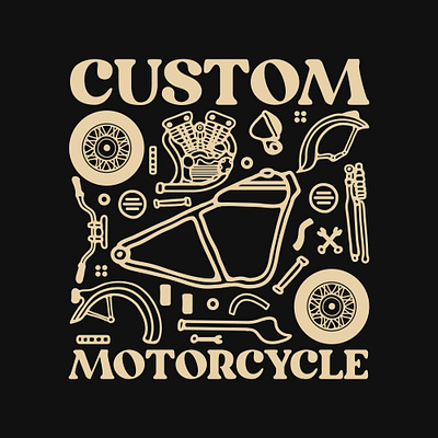 Custom motorcycle availabledesign badgedesign chopper choppers custom motorcycle designforsale garage illustration motorcycle tshirtdesign vintage badge vintage design vintage motorcycle