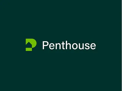 Penthouse - Logo Design architecture architecture studio brand creative creative design enviroment friendly house identity identity branding logo mark p logo studio