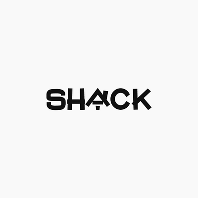 Shack concept minimal type typedesign typography word as image