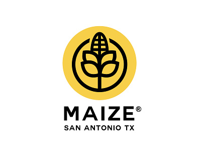 maize brand branding brands design identity logo logofolio logos logotype maiz maize minimalism monogram yellow