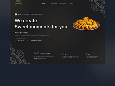 Qom Sohan Website design ui webdesign