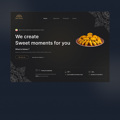 Qom Sohan Website design ui webdesign