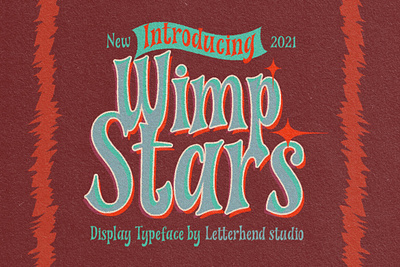 Wimp Stars - Display Typeface digitalart font typeface typography vintagefont