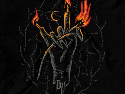 Available fire hen hi cet nunc illustration moon nft nft collector nft community nfts sebrodbrick tezos