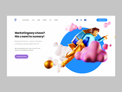 Fleon Studio Project adobexd concept landing landing page modern ui userinterface ux