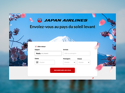 Daily UI - Flight Search dailyui dailyui068 desktop flightsearch japanairlines plane travel uidesign uxdesign