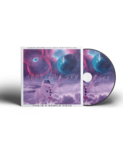 ABOVE THE SKY aesthetic album cosmos cover cover art design galaxy mood space stars