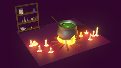 Wich lab 3d 3d art blender blender3d witch