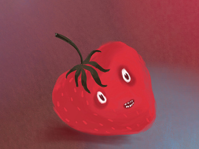 Strawberry Smile apple pencil applepencil illustration ipadpro procreate procreate app procreate art procreate brushes strawberry