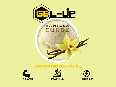 Vanilla Surge Label Design | Design For GEL UP Brand bottle label design branding design dribbble label design agency label design agency label design ideas label design png label design png label design vector labeldesign logo logo design logochallenge logofolio product label design product label ideas vector