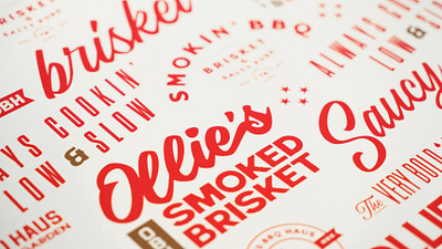 Ollies BBQ Branding bbq bbq branding bbq restaurant bbq sauce brand identity branding branding design color design flat font graphic design icon logo resturant resturent logo type type art typeface