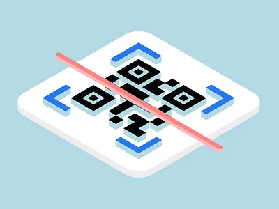 QR Code isometric icon 3d icon isometric isometric icons logo qr qr code