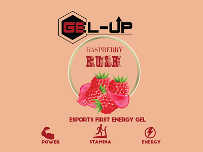 Raspberry Rash Label Design | Design For GEL UP Brand bottle label design branding design dribbble label design agency label design ideas label design png labeldesign logo logo design product labels design product labels design