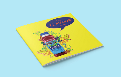 Illustrations as an entry for Naked Co brand identity branding colorful design illustration illustrator juices