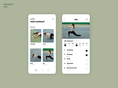 Workout Tracker. Daily UI: 041 activitytracker dailyui dailyui001 dailyui041 dailyuichallenge fitnessapp gym tracker uidesign uiux workout workout tracker workoutapp workouts workouttracker