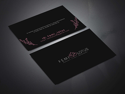 Femi lotus Business card design awesome branding business businesscard card design graphic illustration luxury luxury brand luxury business card luxury design theartisticamti wow