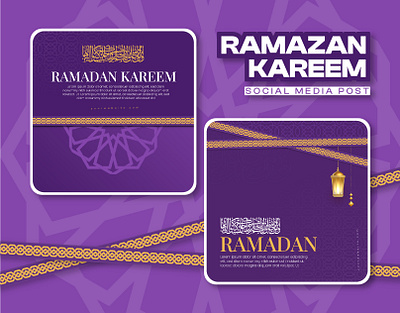 Happy Ramadan Kareem Social Media Posts Design Template arabic collection creative design graphic design islamic kareem media post posts ramdan social social media