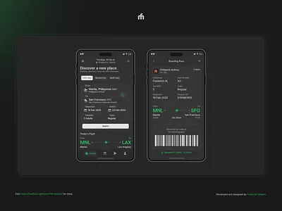 FM Daily UI • Day 24 airline boarding pass daily ui fmui ticket flight ui ux web design