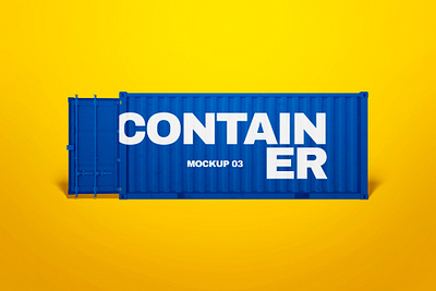 Container Mockup warehouse