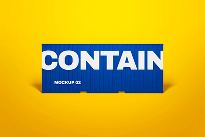 Container Mockup warehouse