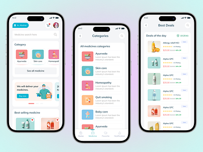 Medicine online order app appdesign doctorapp ecommerceapp healthcareapp healthcareui healthtech medicalecommerce medicalui medicineapp medicinedelivery mobile app mobileappdesign modernui onlinemedicine pharmacyapp pillreminder telemedicine uiuxdesign ux wellnessapp