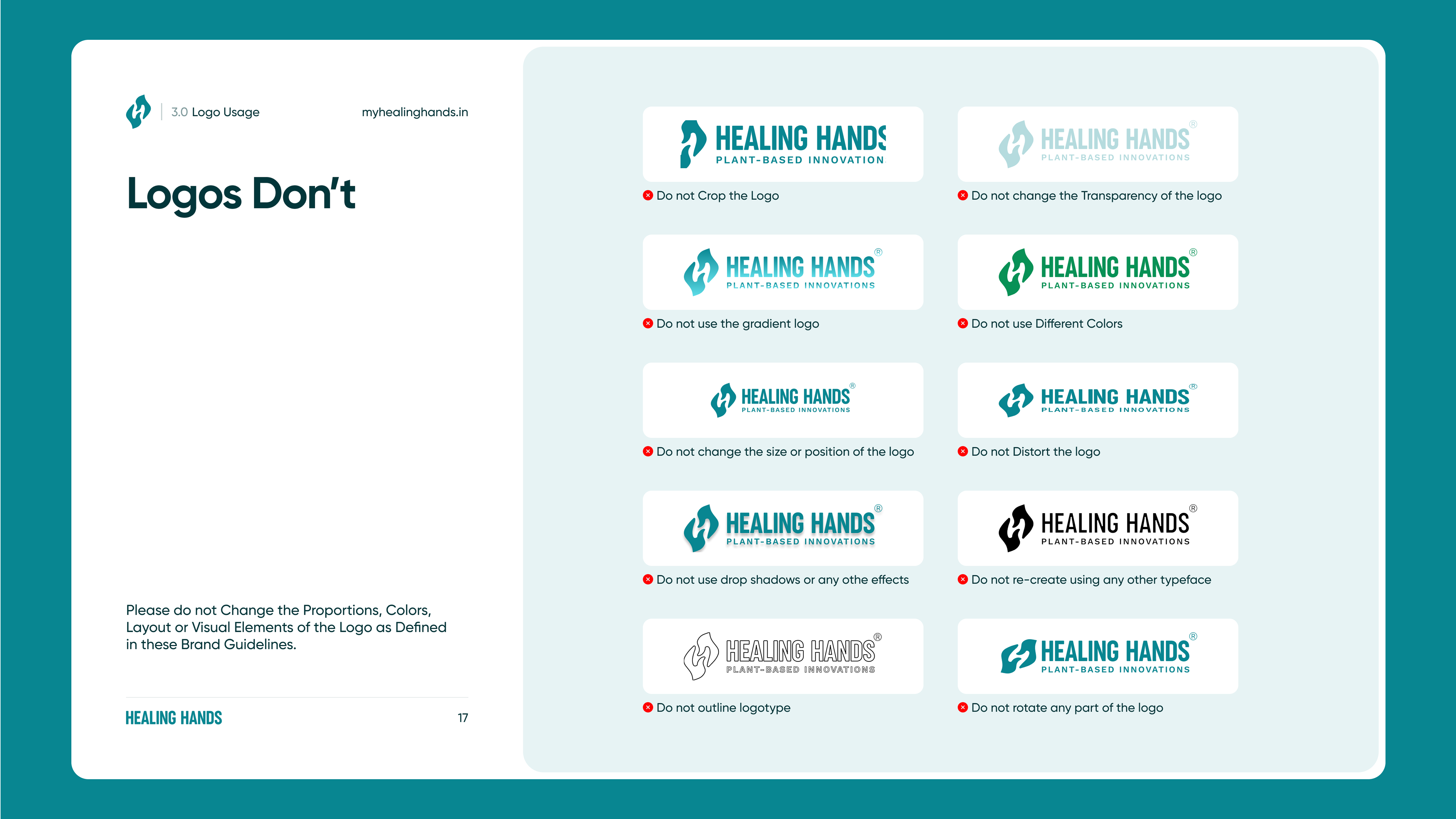 Example of Branding & Visual Identity Service. 