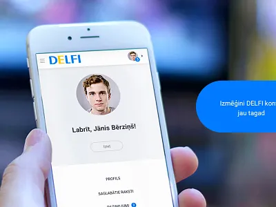 DELFI user center product design ui ui design user account web web design website website design