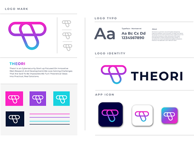 Theori, Letter/T Logo Design abstract branding cpmpany logo creative icon lettering lettermark logo logodesign mark minimalist monogram t logo theme themeforest therori vector