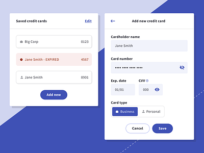 Simple Credit Cards credit card form payment ui ui design