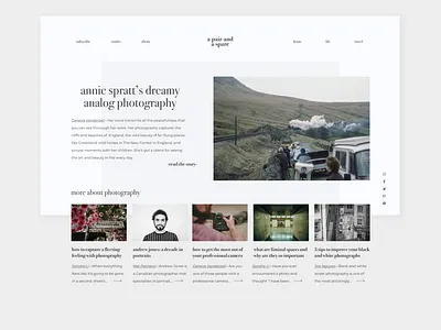 UI Design · A Pair and a Spare Blog blog design minimal design product design ui ui design ui ux uidesign web design