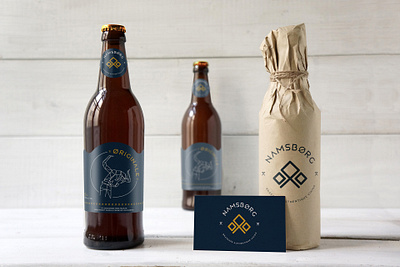 NAMSBORG - Branding - Packaging - Illustration art direction beer branding beer label bottle branding graphic design identity branding illustration kraft mark package design packaging polygon art viking viking logo