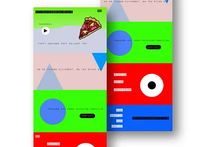 Eat Pizza Design Concept design graphic design illustration ui ux web web design website website concept website design