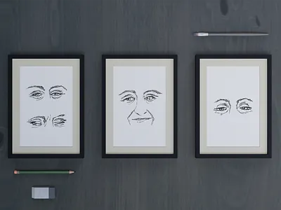 Sketches of the women's face behance face gel pen liner portrait portrait art portrait design portrait illustration portrait painting portraits sketch sketchbook sketches sketching traditional traditional art woman woman illustration woman portrait women