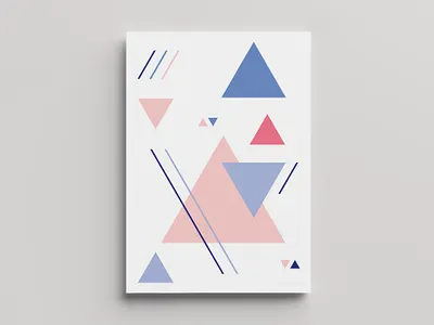 triangles geometric illustration vector