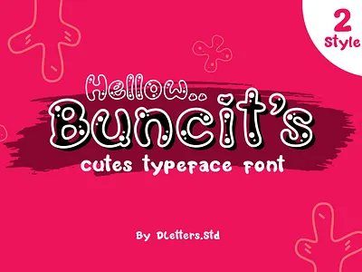Buncit’s Cutes Type Face Font - 2 Style alphabet book cover branding cartoon color colorful comedy font cutes cutes font display font fontdesign kids letter snack font text typeface font uniq font vector