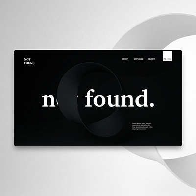 Möbius strip - website concept 3d 3d art branding c4d clean conceptual design minimal ui ux webdesign website