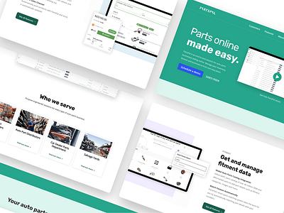 PartsPal landing page - project coming soon creative dailyui landingpage redesign software startup technology website