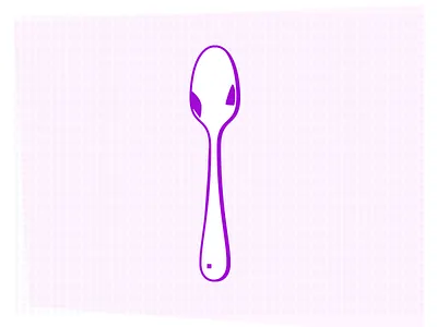 Spoon figma pop pop art purple sppon